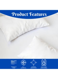Infinitee Xclusives Premium White King Sheets Set - 1800 TC Series 4 Piece Bed Sheets - Soft Brushed Microfiber Fabric - 16 Inches Deep Pockets Sheets Wrinkle Free & Fade Resistant by Infinitee Xclusives  - Image 5