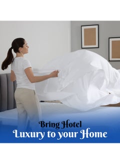 Infinitee Xclusives Premium White King Sheets Set - 1800 TC Series 4 Piece Bed Sheets - Soft Brushed Microfiber Fabric - 16 Inches Deep Pockets Sheets Wrinkle Free & Fade Resistant by Infinitee Xclusives  - Image 2