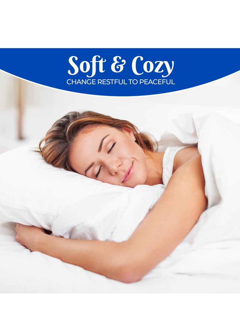 Infinitee Xclusives Premium White King Sheets Set - 1800 TC Series 4 Piece Bed Sheets - Soft Brushed Microfiber Fabric - 16 Inches Deep Pockets Sheets Wrinkle Free & Fade Resistant by Infinitee Xclusives  - Image 3