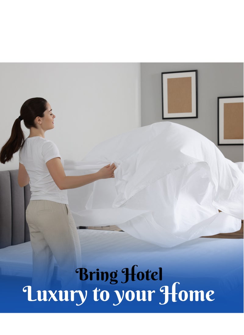 Infinitee Xclusives - Premium White King Sheets Set - 1800 TC Series 4 Piece Bed Sheets - Soft Brushed Microfiber Fabric - 16 Inches Deep Pockets Sheets Wrinkle Free & Fade Resistant by Infinitee Xclusives - Image 1