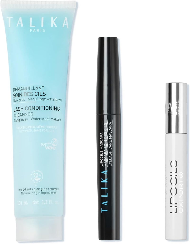 مجموعة معًا لرموش تالكا ماسكارا سوداء تالكا منظف رموش مرطب مزيل مكياج العين تالكا سيروم نمو الرموش 10 مل