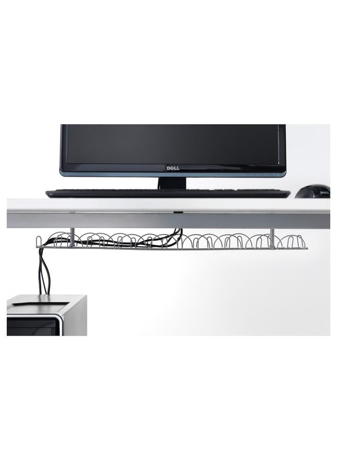 زبون كابلات توصيل أفقية، لون فضي، 70 سم - Image 2