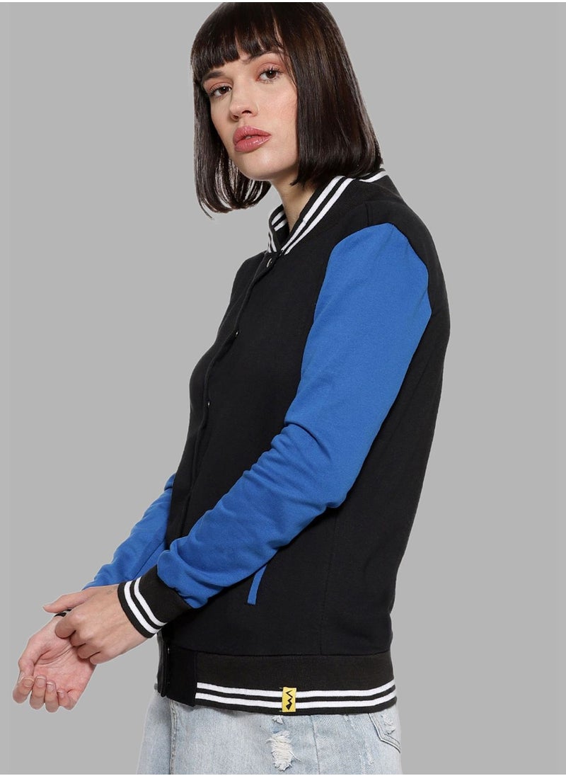 Campus Sutra Color block Sweatshirt  - Image 2