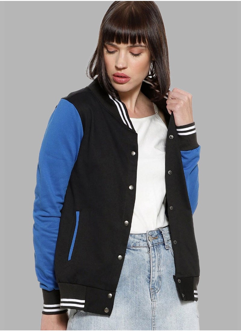 Campus Sutra Color block Sweatshirt  - Image 1