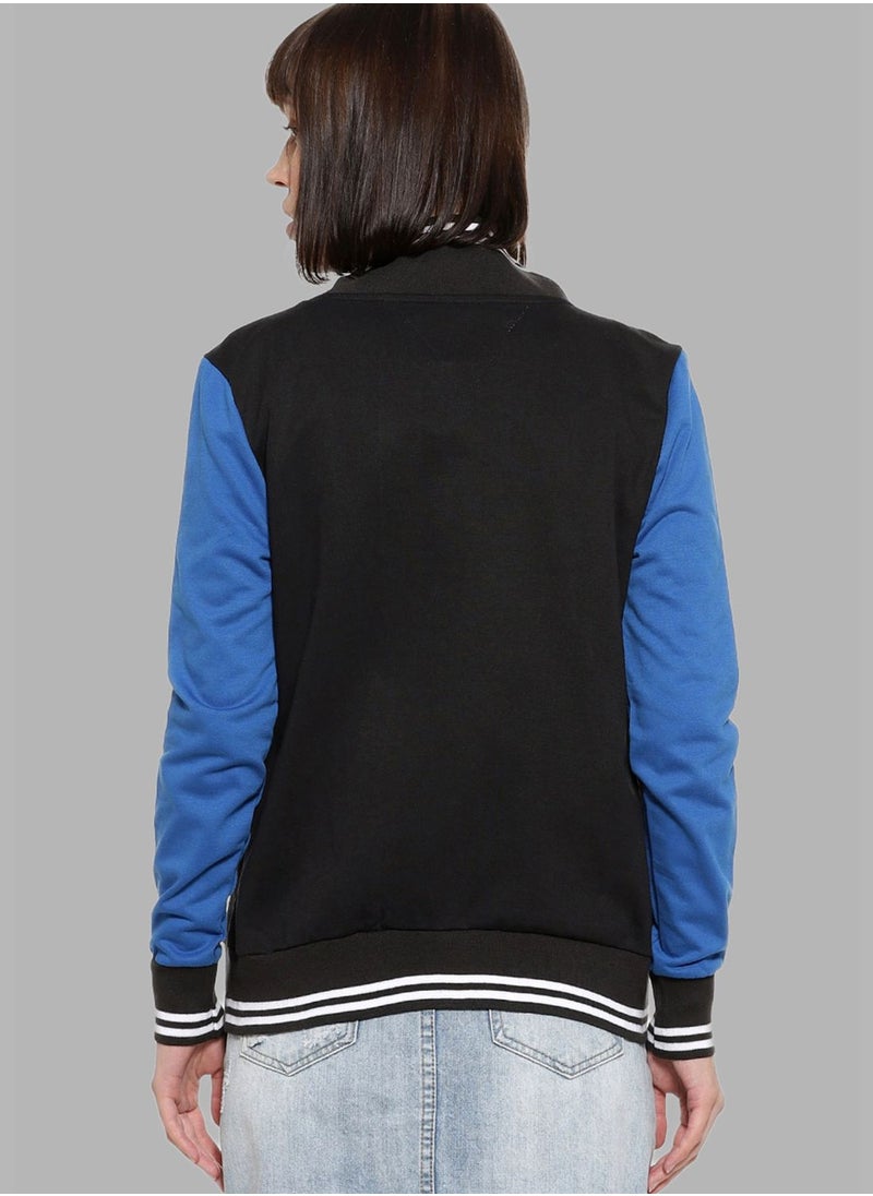 Campus Sutra Color block Sweatshirt  - Image 4