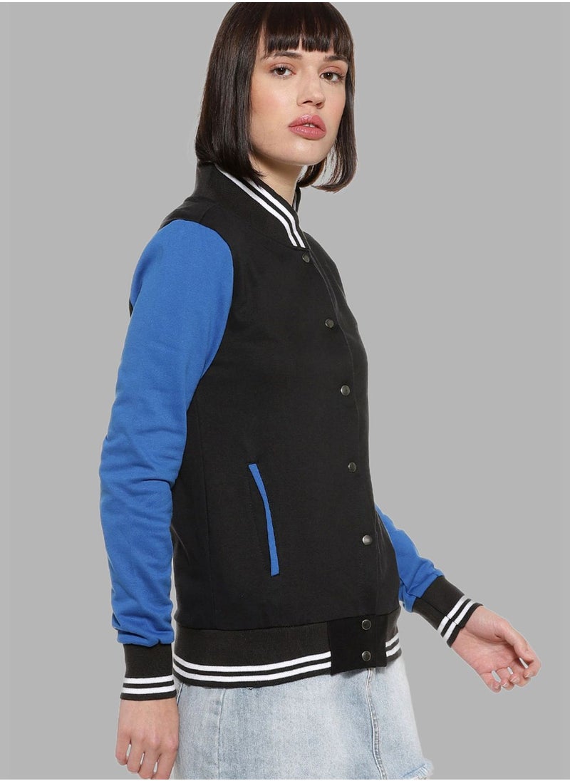 Campus Sutra Color block Sweatshirt  - Image 3
