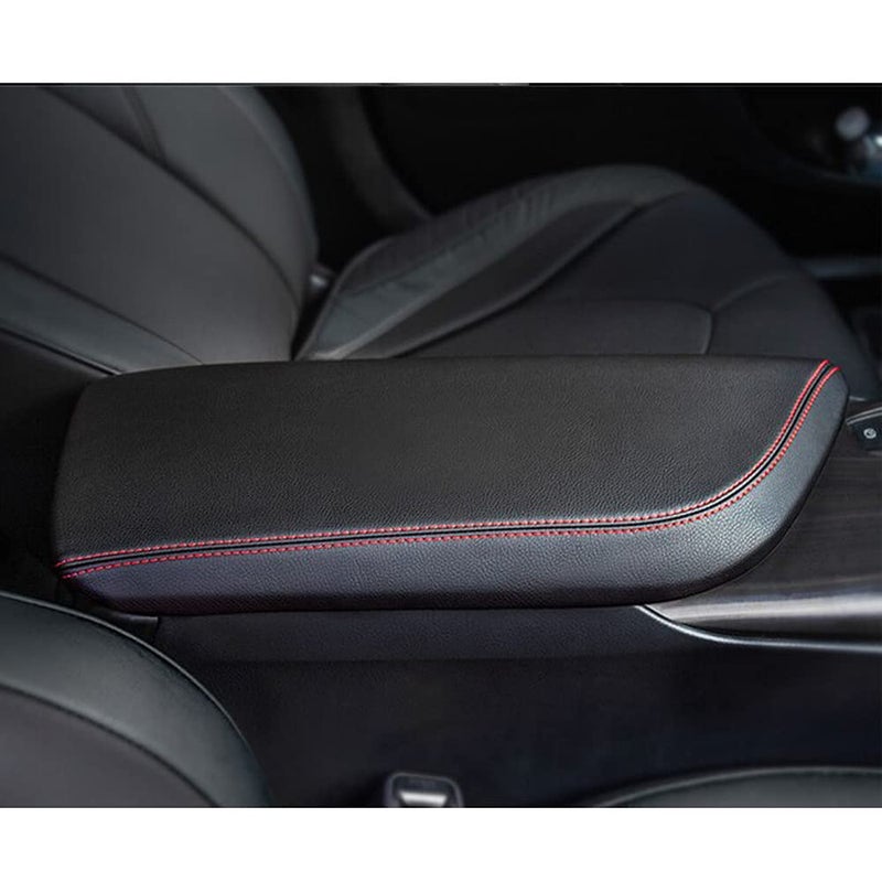 INTGET Car Center Console Armrest Cover for Toyota Camry Accessories 20182024 2019 2020 2021 2022 2023 Interior Camry SEXSE Arm Rest Seat Cover Middle Console Lid Protector New Red Stitches