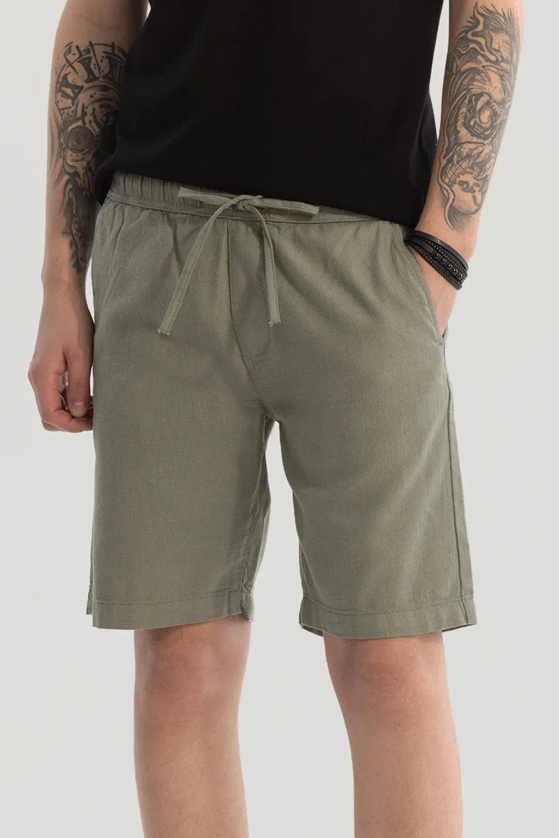 SNITCH Sage Cotton Shorts