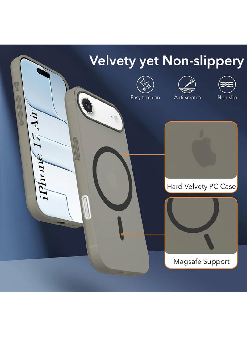 Techie iPhone 17 Air Magnetic Case – Luxury Ultra-Thin Matte Translucent PC Hard Cover | MagSafe Compatible | Anti-Fingerprint, Slim, Shock-Resistant, Wireless Charging Ready - Image 2