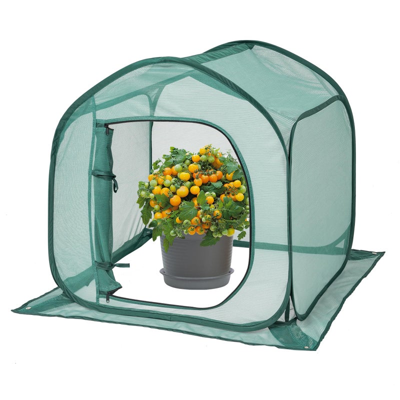 ToBoom UV-Resistant Durable Pop Up Plant Covers & Garden Mesh Netting - Protective Bird Netting for Tomato & Crop Protection, Portable Pop-Up Mesh Plant Covers for Raised Beds - Image 1