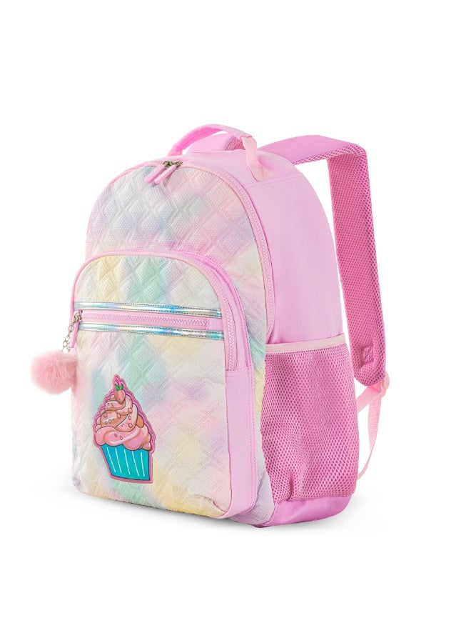 Eazy Kids Eazy Kids 17" Set of 4 Backpack w/ 4 Wheel Trolley, Lunch Bag and Pencil Case - Sugar Pop Pink - Image 4