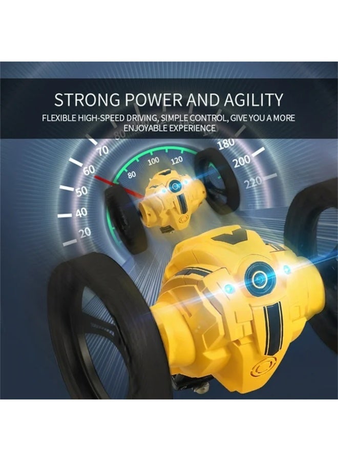 RC Stunt Car with HD WiFi Camera, 2.4GHz Remote Control Bounce Car, 360° Rotation, Jumping Stunts, Sound & Lights, 3-Speed Modes – Fun Gift for Kids - Image 2