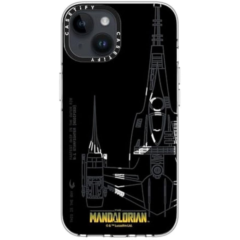Casetify Clear iPhone 14 Case 【Mandalorian Co-Lab/Not Yellowing / 6.6ft Drop Protection/Compatible with Magsafe】 - N-1 Starfighter - Clear - Image 5