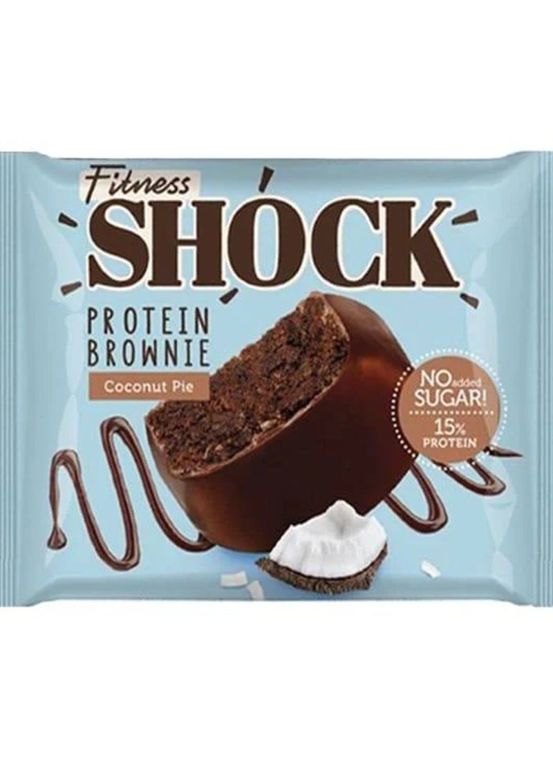 Fitness Shock Fitness Shock Protein Brownie Coconut Pie Flavor 50g  - Image 1
