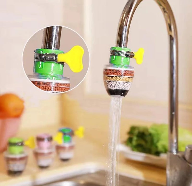 IONIX Multilayer Carbon Activated Dust and Chlorine Remover Water Softener for Kitchen Sink and Bathroom Wash Basin Tap Water Purifier Filter Faucet (Pack Of 3) - Image 3
