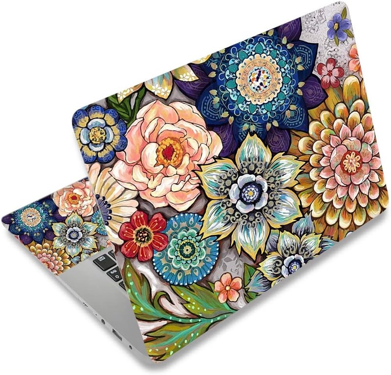 ARS Laptop Skin Sticker Decal for 12"–15.6" Laptops, Waterproof Vinyl Cover Protector for Notebook PC, Removable Decorative Laptop Sticker with Free 2 Wrist Pads, Universal Fit for MacBook, HP, Dell, Lenovo - Image 1