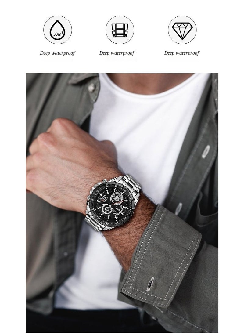 CASSRAY New glow-in-the-dark watch for boys and teenagers, trendy sports watch for men, cool watch for Instagram users, vintage waterproof quartz watch, retro quartz watch - Image 3