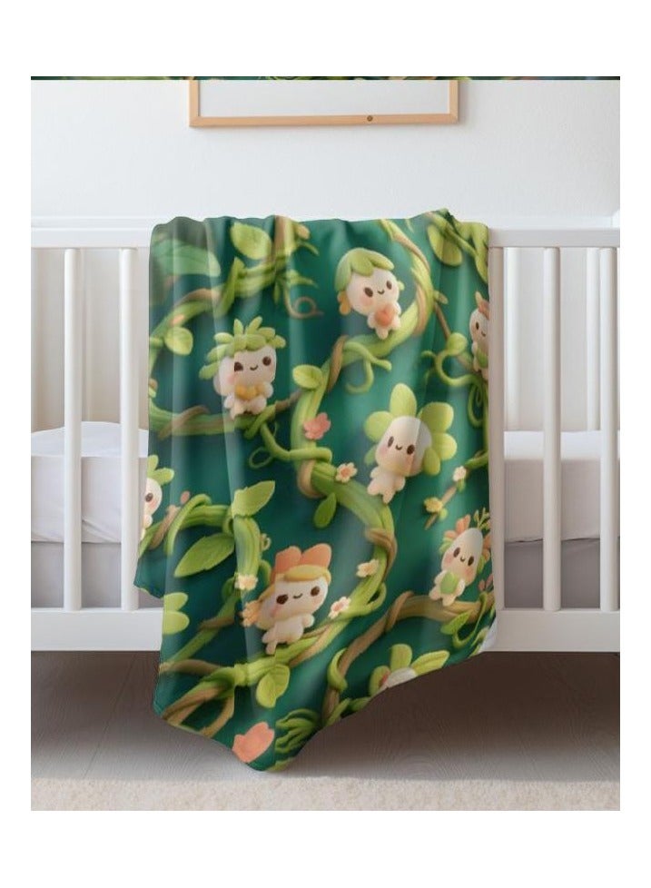 عام بطانية رقيقة من الفانيلا (دافئة ومريحة، ومناسبة للنوم واستخدام الألعاب وإزالة الغبار ومقاومة للرمل) 150 سم * 200 سم - 403 - Image 1