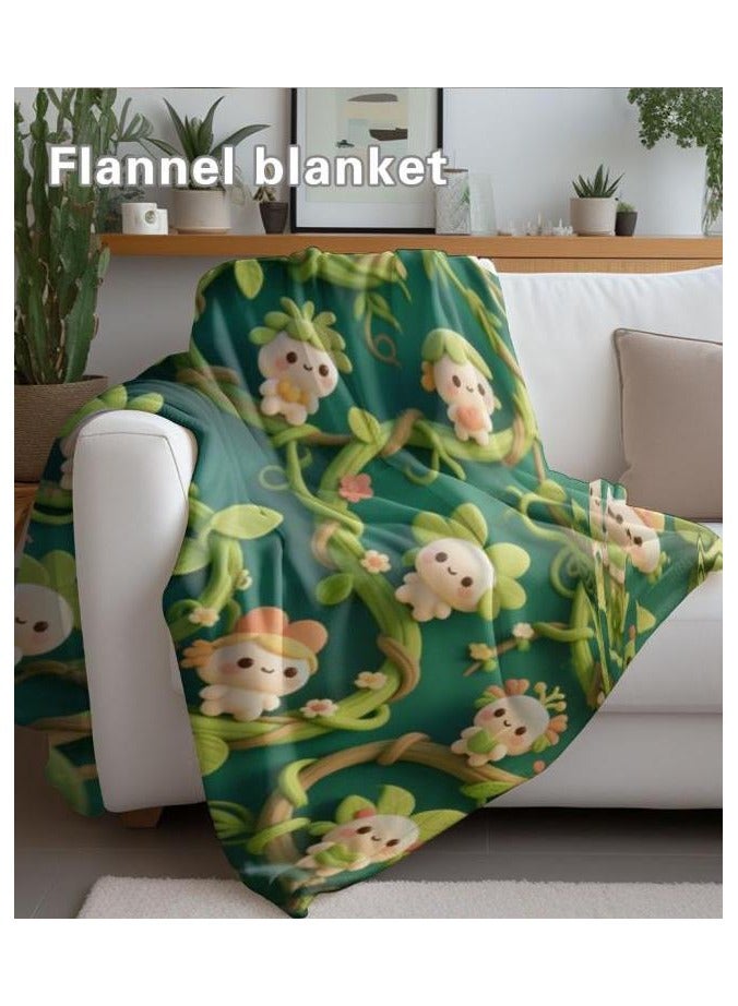 عام بطانية رقيقة من الفانيلا (دافئة ومريحة، ومناسبة للنوم واستخدام الألعاب وإزالة الغبار ومقاومة للرمل) 150 سم * 200 سم - 403 - Image 3