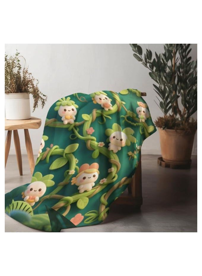 عام بطانية رقيقة من الفانيلا (دافئة ومريحة، ومناسبة للنوم واستخدام الألعاب وإزالة الغبار ومقاومة للرمل) 150 سم * 200 سم - 403 - Image 4