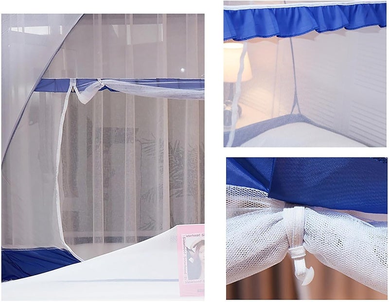 Pop Up Mosquito Net Tent, Foldable Portable Mosquito Bed Net for Indoor Outdoor Use,Easy Installation, Breathable Mesh, 3 Openings, - Image 5