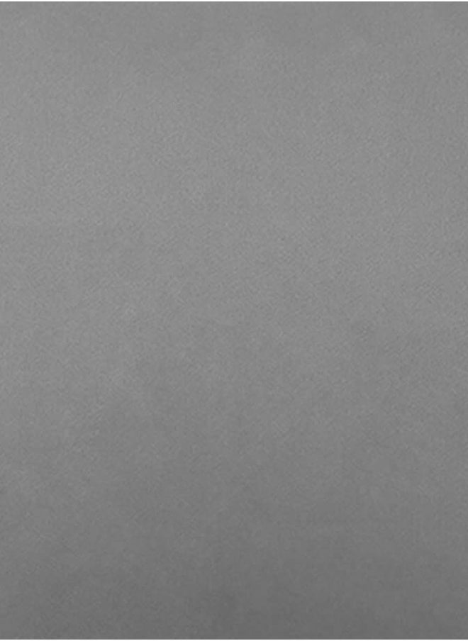 House One Set of 2 Pieces Square Soft Velvet Decorative Cushion with Solid Design and Attractive Colors 45x45 cm - Grey - Image 3