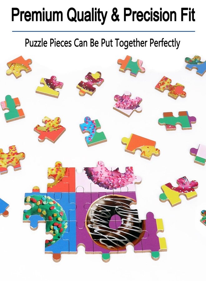 LELEMON Puzzles for Kids Ages 4-6, Donut Puzzle 60 Piece Puzzles for Kids in a Metal Box, Educational Kids Puzzles Jigsaw Puzzles Childrens Puzzle Games Puzzle Toys for Girls and Boys - Image 5