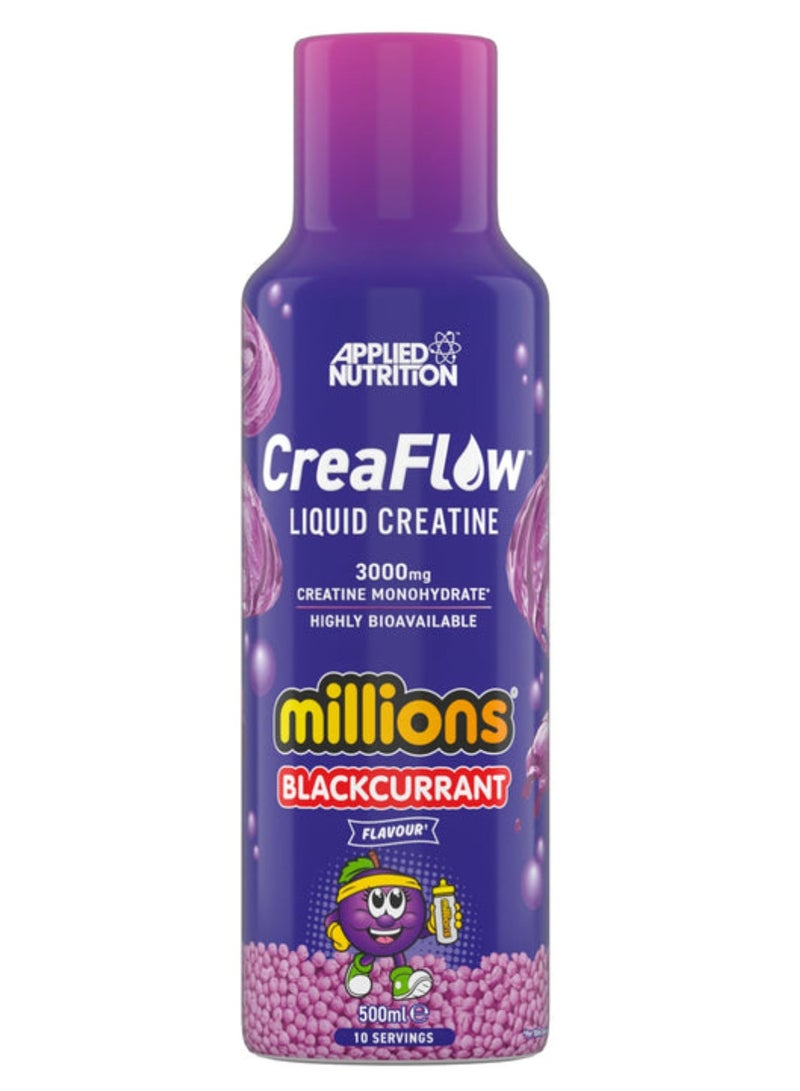 أبلايد نيوتريشن كرياتين سائل كريا فلو من أبلايد نيوتريشن - بنكهة الكشمش الأسود (500 مل) كرياتين سائل سريع الامتصاص | 3 غرامات كرياتين لكل حصة | يدعم القوة والأداء - Image 1