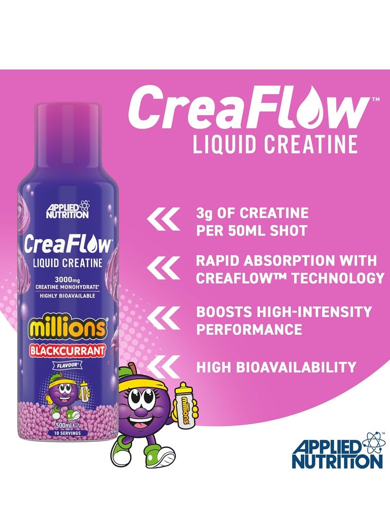 أبلايد نيوتريشن كرياتين سائل كريا فلو من أبلايد نيوتريشن - بنكهة الكشمش الأسود (500 مل) كرياتين سائل سريع الامتصاص | 3 غرامات كرياتين لكل حصة | يدعم القوة والأداء - Image 2
