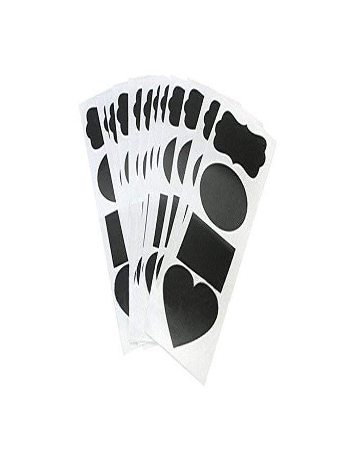 Fusion Graphix Fusion PVC Jars Labels (Black, 96 Pieces) - Image 1