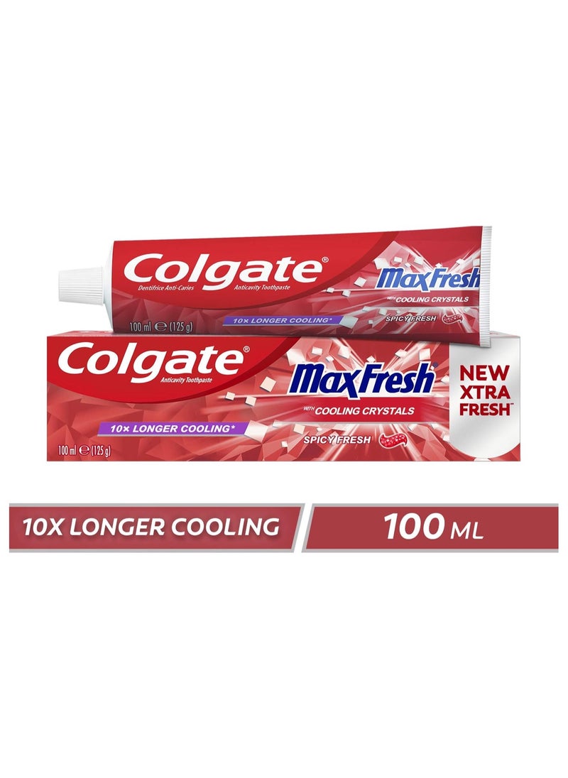 Colgate - Colgate Max Fresh Spicy Toothpaste with Cooling Crystals - 100ml X 3 - Image 1