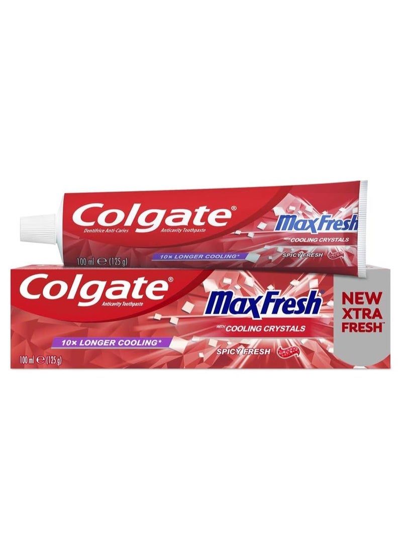 Colgate - Colgate Max Fresh Spicy Toothpaste with Cooling Crystals - 100ml X 3 - Image 1