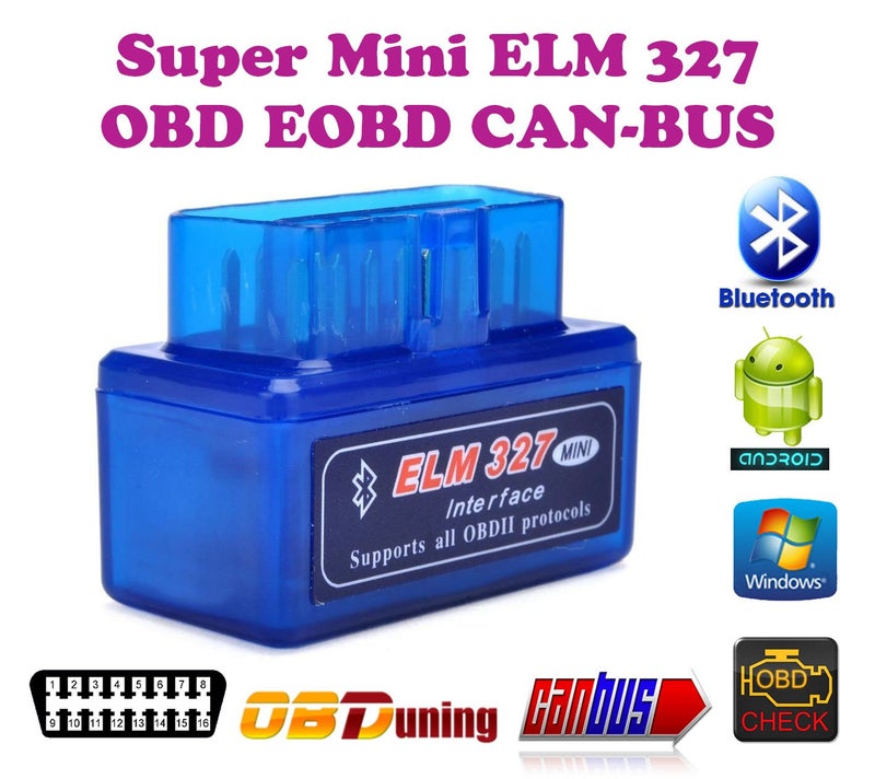 Peace Tech Torque Supermini ELM 327 v2.1 Bluetooth EOBD 2 CAN-Bus OBD2 CAR Reader Scanner ELM327 - Image 2
