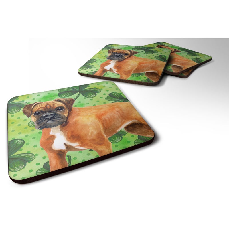 Caroline's Treasures ""Caroline's Treasures German Boxer St Patrick's Decorative coasters  Multicolor""