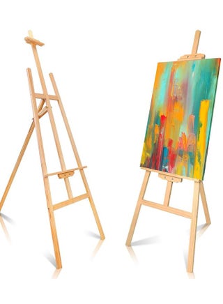 Easel Wooden AFrame Folding Beechwood Artist Art Craft Adjustable Display Exhibition for Drawing Painting Holder 1.5m - pzsku/Z4AADBAE38DD52FD769EAZ/45/1750834194/666f349e-6796-4a3c-abff-93264699fa2f