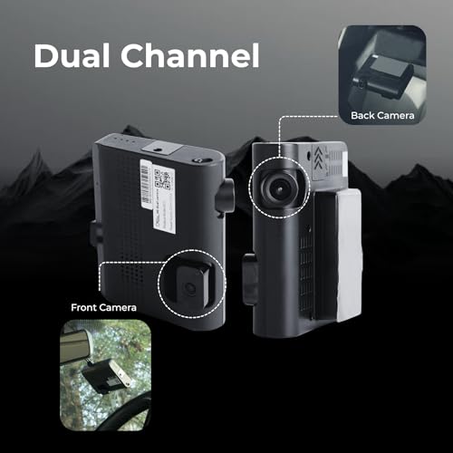 FETACA DC5 Dual Dash Cam for Car Front and Rear Cameras with Night Vision, Built-in GPS, 4G Live Streaming, Cloud Storage, Emergency Alerts - Free 12-Month Software Subscription Included - Image 3