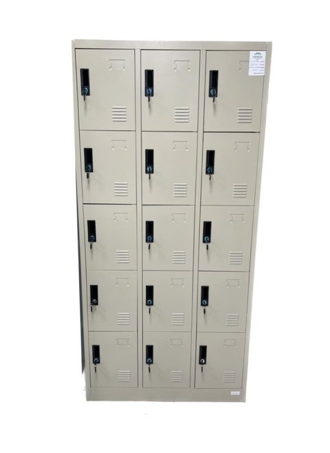 Classic 15 Door Iron Metal Office Cabinet