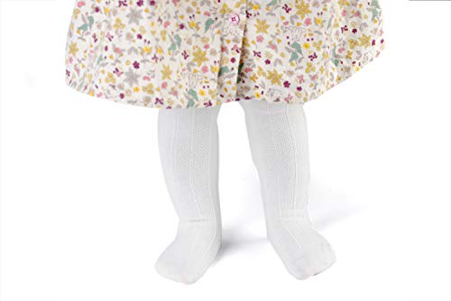 EPEIUS 3 Pair Pack Baby Girls Boys No Seam White Uniform Knee High Socks Tube Ruffled Stockings Infants and Toddlers for 12-36 Months,White - Image 2