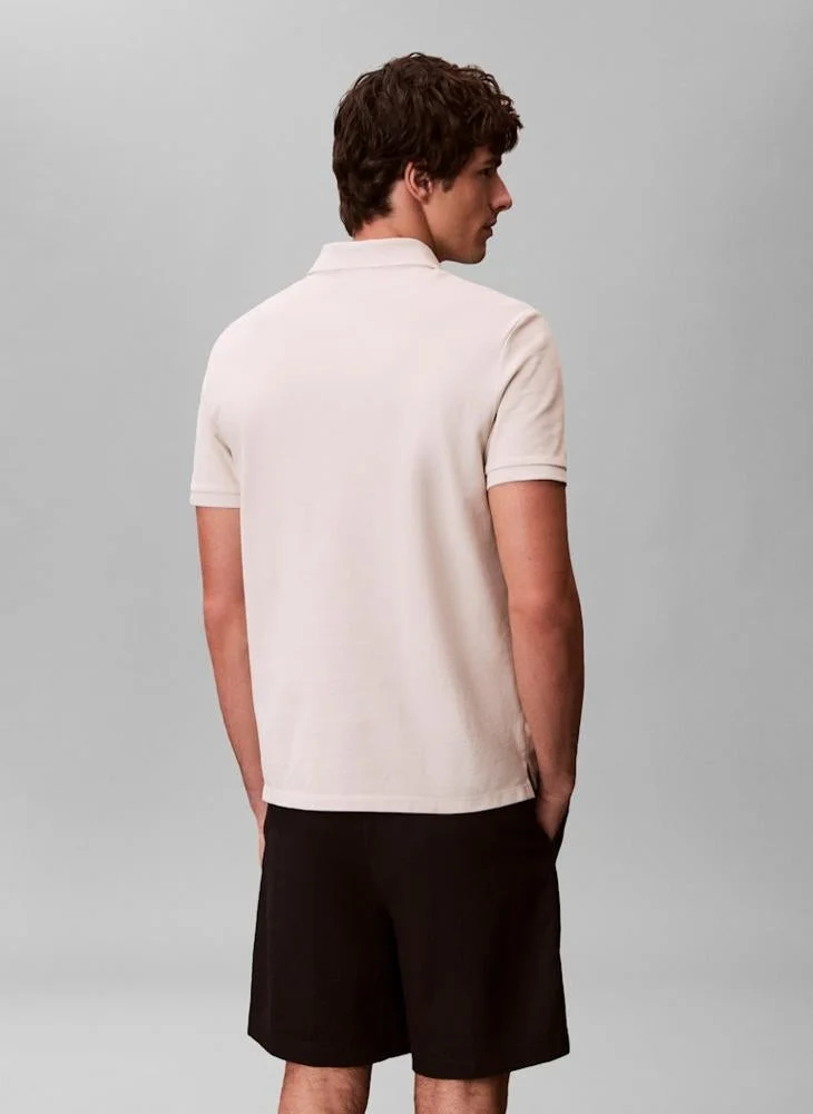 Calvin Klein Jeans Monogram Embroidery Polo