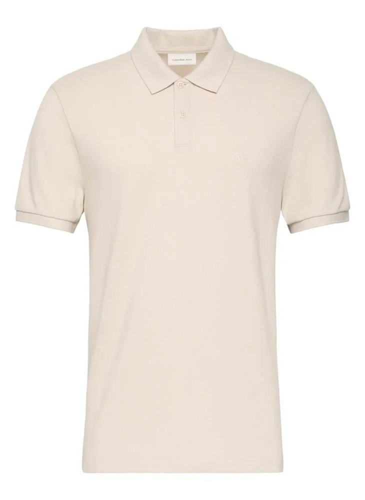 Calvin Klein Jeans  Monogram Embroidery Polo for Men | Best Price UAE