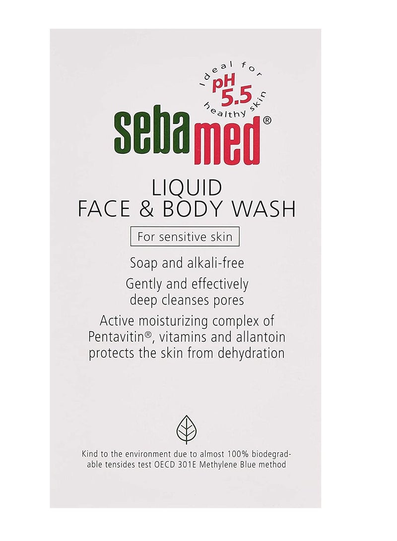 Sebamed Liquid Face and Body Wash for Sensitive Skin, 500 ml - Image 1