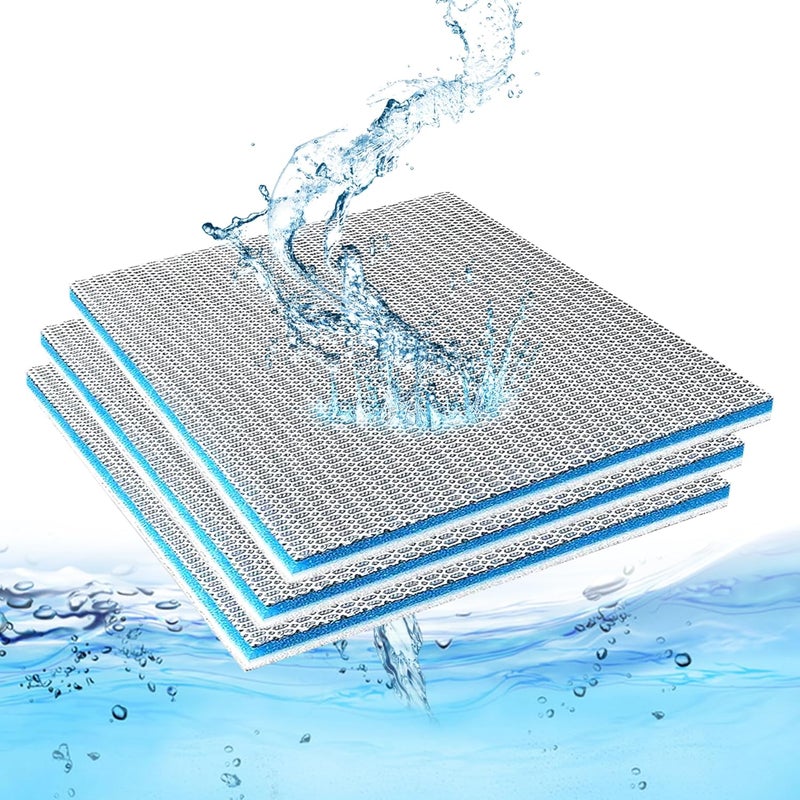 EKIND Aquarium Filter Media 8 Layer Aquarium Filter Sponge, Fish Tank Accessory Sponge Filter, Super Filter Effect, Filter Sponge for Fish Tank Aquarium (3Pcs, 12in x 10in) - Image 1