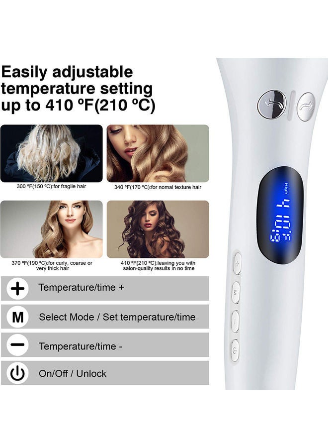Hair Curler Rotating Crimper White 32x5cm - Image 4