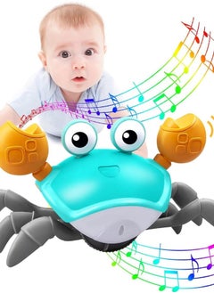 Lukadah Lukadah Premium Control future Crawling Crab Baby Toy-Infant Tummy Toys Babies Learning Crawl Walking Toddler-1st Birthday Gift-Build in Rechargeable Battery for Interactive Development Toy-MIX COLOR  - Image 1