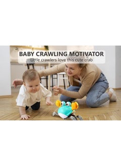 Lukadah Lukadah Premium Control future Crawling Crab Baby Toy-Infant Tummy Toys Babies Learning Crawl Walking Toddler-1st Birthday Gift-Build in Rechargeable Battery for Interactive Development Toy-MIX COLOR  - Image 3