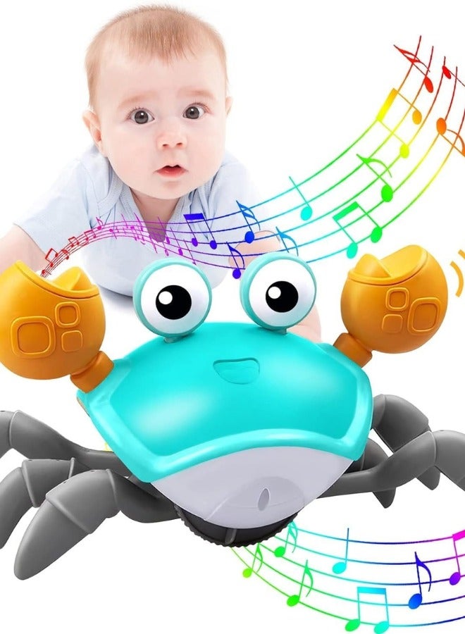 Lukadah Premium Control future Crawling Crab Baby Toy-Infant Tummy Toys Babies Learning Crawl Walking Toddler-1st Birthday Gift-Build in Rechargeable Battery for Interactive Development Toy-MIX COLOR - Image 1