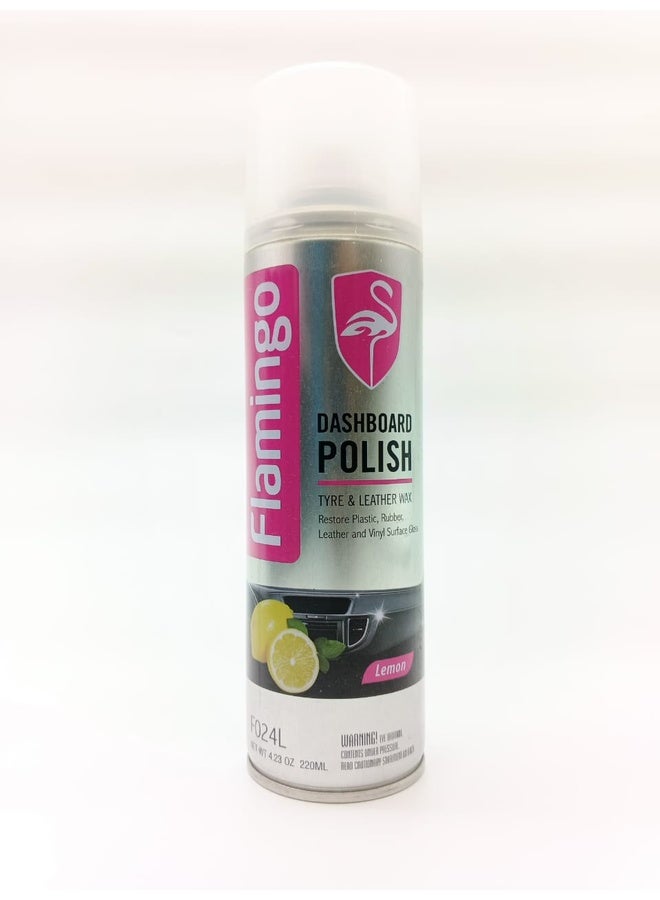Genaric Flamingo Dashboard Polish: Lemon Scent Car Interior Cleaner & Protector - Image 1