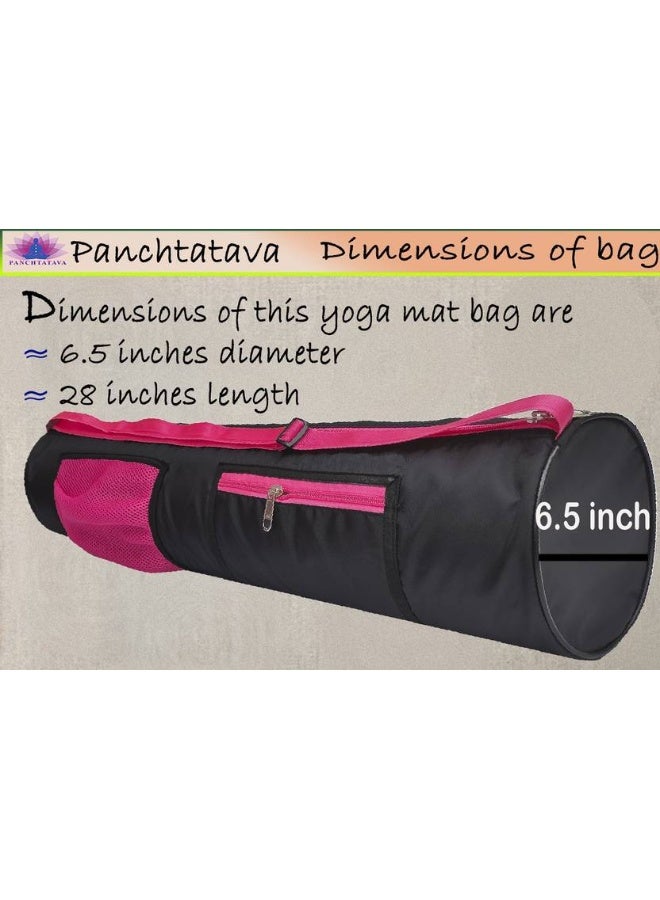 Panchtatava PANCHTATAVA Oynex Premium Quality Yoga Mat Bag | Yoga Mat Cover for Men & Women ONLY BAG  (Black, Sling Bag) - Image 4