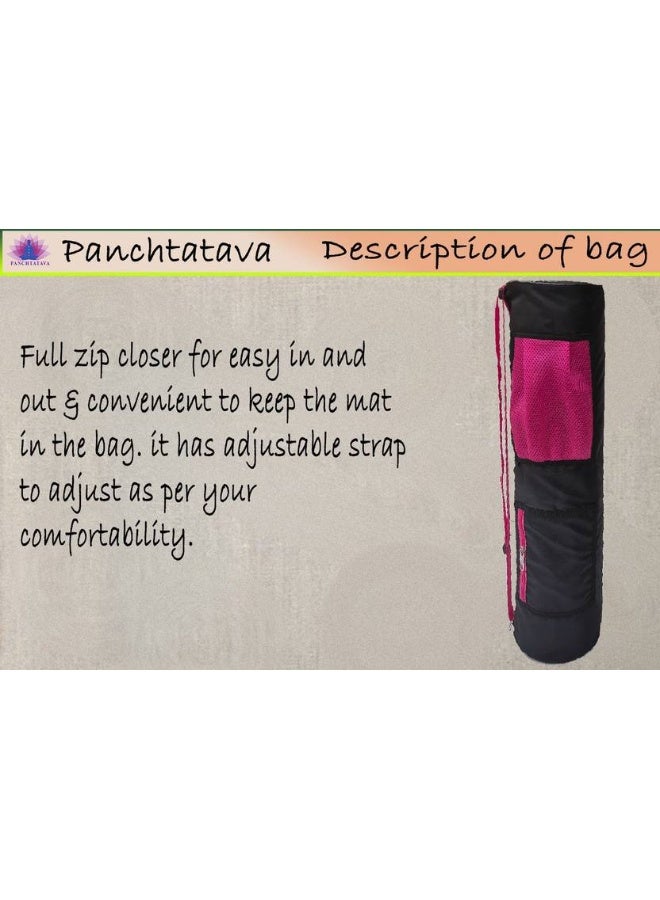 Panchtatava PANCHTATAVA Oynex Premium Quality Yoga Mat Bag | Yoga Mat Cover for Men & Women ONLY BAG  (Black, Sling Bag) - Image 2