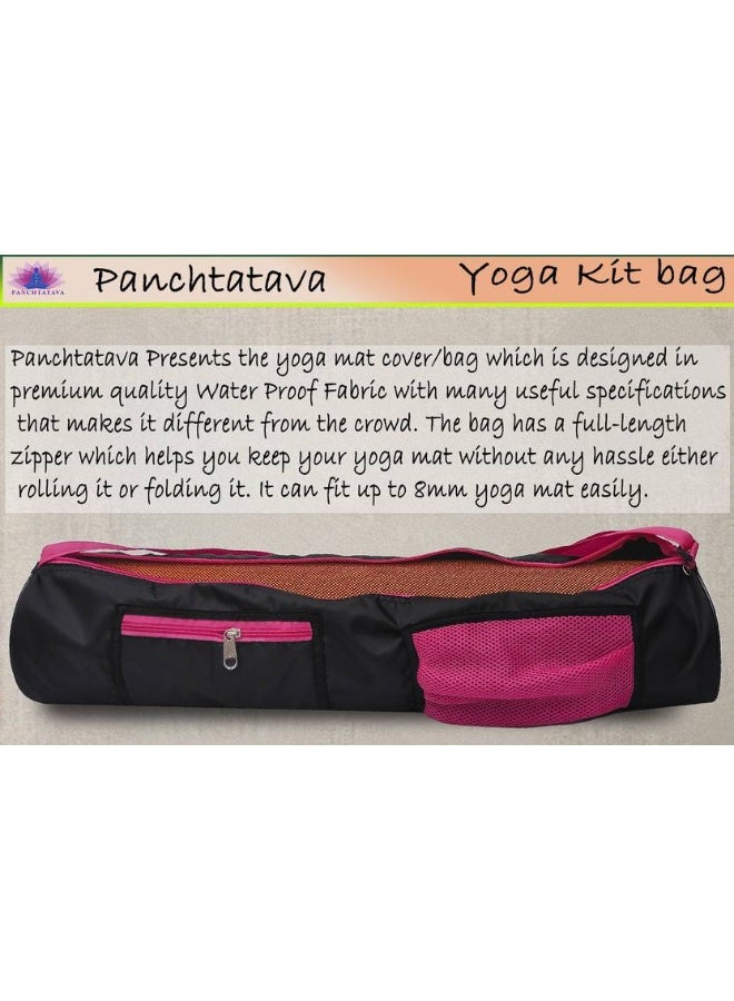 Panchtatava PANCHTATAVA Oynex Premium Quality Yoga Mat Bag | Yoga Mat Cover for Men & Women ONLY BAG  (Black, Sling Bag) - Image 3